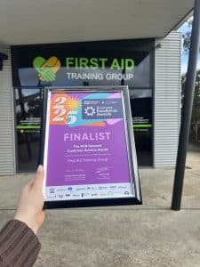 First Aid Training Group has been named a finalist in the 2025 Federation University Commerce Ballarat Business Excellence Awards - in the The WIN Network Customer Service Award category
